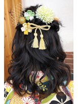 カットハウス はさみの部屋&nbsp;セミロング/ウルフレイヤー/袴ヘアアレンジ/ハーフアップ