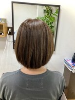 ノヤマ(NOYAMA)&nbsp;ボブ白髪ぼかしハイライト