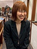モク 大阪梅田店(MOK)&nbsp;【夏におすすめ】オレンジヘア×ボブ