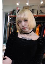 アンブル リュクス 池袋(amble luxe)&nbsp;ホワイトブロンドミニボブ