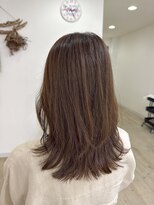 リープ(leap hair) レイヤー × グレージュ