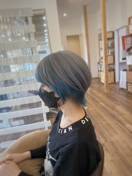 ロルド シェリ(Rold Cheri) グレー×ブルー