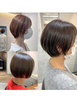 ロアヘアーコーディネート 京都駅前店(LoRE hair coordinate) 艶カラー×丸みショート