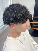 波巻きスパイラル×ツイストパーマ[メンズ]