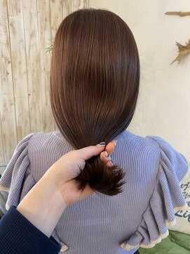 シーバイサイン(sea by Sign) ピンクベージュ/ブリーチなし/ツヤ感カラー