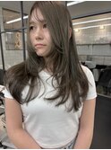 ブリーチなしダブルカラー オリーブカラー オリーブブラウン