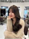 ロングレイヤー/韓国ヘア/髪質改善/顔まわり/ブリーチなし