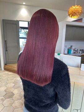 ファルファラ(farfara) 【farfara】髪質改善ストレートカラー(問屋町テラス)大島結衣