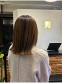 外ハネシルエットで可愛らしく 髪質改善ケアの冬カラー#3