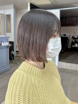 ルアン 上通り(ruen) あご下ボブ ミニボブ 熊本ボブ 熊本美容室 ruen 右田莉奈