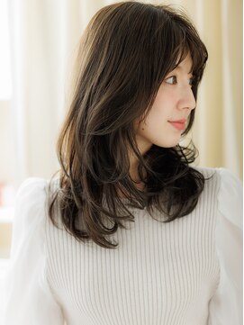 カバーヘア ブリス 志木南口駅前店(COVER HAIR bliss) グレージュカラー波巻きカール美髪レイヤーロングY志木30代40代