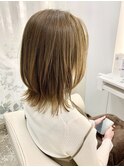 ハイトーンベージュ(ブリーチ有り)
