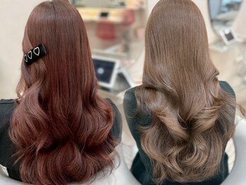 ラルム 新宿(LARME SHINJUKU)の写真/ブリーチなしで叶う透明感カラー。好みに合わせて作る寒色or暖色カラー！ブリーチなしダブルカラーも[新宿]