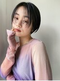 【表参道sheta小林】前髪なしハンサムショートブルーブラック