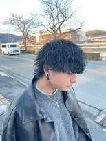 シリー 浦添店(SILLY) 沖縄メンズ波巻きパーマウルフ