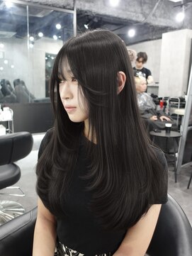 ラベル 渋谷(LAVEL) レイヤーカット×グレージュ