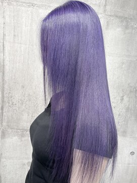 フィーネ つくば(Fi-Ne) ラベンダーカラー　派手髪　シールエクステ　つくば