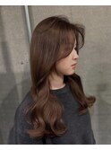 黒髪/クラゲヘアー/オリーブグレー/小顔/ココアベージュ/渋谷