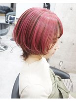 ヘアテリア リュウ 大塚(hair teria ryu) アンブレラカラー/ピンクベージュ/ウルフボブ