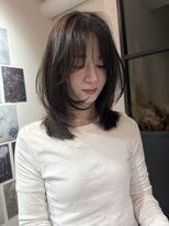 エトワ 中央店(etoi)&nbsp;大分ミディアムボブレイヤーかるめ韓国レイヤーくびれスタイル