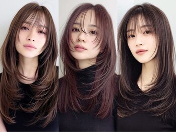 レリーリズ 大阪梅田(Rely Liz)の写真/前髪有×前下がりボブの似合わせヘア!顔形別に洗練された印象へ[大阪梅田/ショートボブ/レイヤー/髪質改善]