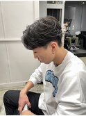 フェザーパーマアップバング