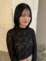 ヒンク 大阪 野田(the hinc)&nbsp;落ちる黒染め×layer cut