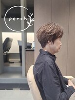 パーチ(perch) 上品ショート×透明感グレーベージュ