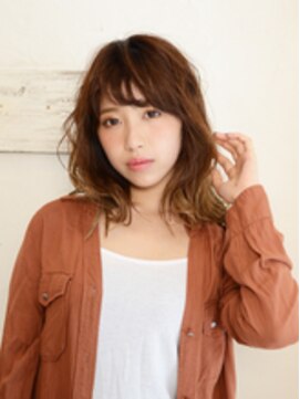 アース コアフュールボーテ 松本庄内店(EARTH coiffure beaute) デジタルパーマで秋のトレンドミディスタイル【松本】