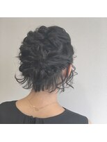 カシータヘアー(Casita hair) ボブスタイルでアップスタイル 編み込み クルリンパ30代40代50代