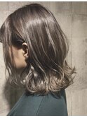 外国人風×バレイヤージュ×シルバーアッシュ【伊勢崎イルミナ】