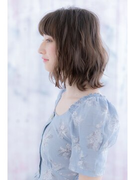 ミック ヘアアンドビューティー 大山店(miq  Hair&Beauty) 等身大リラクシー…無造作カールシアカラーふわミディa