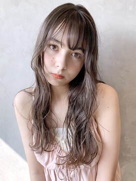 アイティー バイ アルバム 中野店(IT by ALBUM) ウェットウェーブ_オリーブカラーハイライトカラー_27920