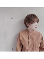 遊人セントラル(CENTRAL)&nbsp;[心斎橋/難波］丸みショート&ヌーディーニュアンスカラー☆