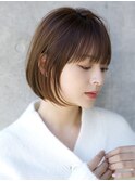 前髪あり大人ショートボブ20代30代40代【AIN.表参道】川原大地