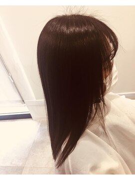 ヘアーカルチャー おゆみ野店(HAIR CULTURE) ロングストレート髪質改善カラーブラウンカラー