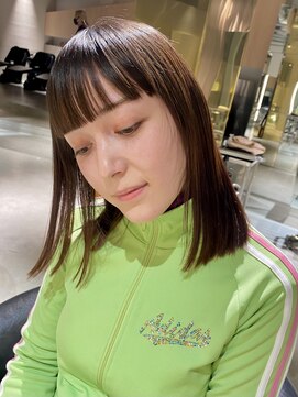 スクリーンギンザメゾン 銀座(SCREEN GINZA MAISON.) クラゲヘアー/小顔に見せるヘア/ココアベージュ/銀座