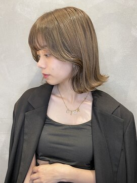 トルネード(TORNADO) 韓国風ボブ タンバルモリ 切りっぱなしボブ ハニーブラウン M621