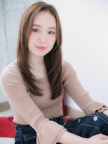 アルバハナレ 横浜(αlba HANARE)&nbsp;関内/髪質改善/うる艶髪パールベージュ×顔周りレイヤーロングe