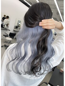 エゴル ナゴヤサカエ(ENGOL NAGOYA SAKAE) ペールブルー/インナーカラー/デザインカラー