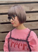 【レイヤーボブ】【切りっぱなし】【リップラインボブ】