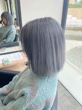 ラフ 難波店(LAFF) #黒髪#ボブルフ#ネビージュ#小顔#ワンレン