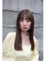 マウロア(MAULOA) 【MAULOA】ストレートロング オリーブベージュ