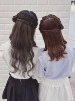 双子で可愛い片耳ひつじヘア＊まゆ