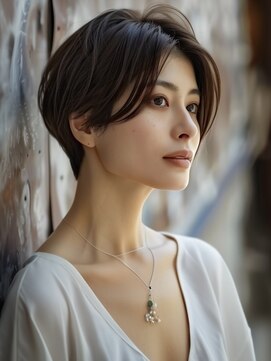 アルトリスト(Altruist Aging×HAIR&SPA) ☆イメチェンピンクベージュアンブレラカラー前髪クールショート