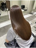 秋色髪質改善カラー艶カラートリートメントレイヤーカット