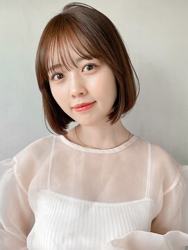 アグノス 青山(Agnos) 小顔 似合わせカット メルティーカラー ウェーブミディアム