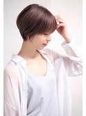 丸みショート/マッシュショート/小顔ショートボブ/丸みボブb