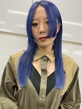 ウェイビーズ(WAVY'S) xブリーチ/イメチェン/ホワイトブロンド/外ハネボブ/美髪/