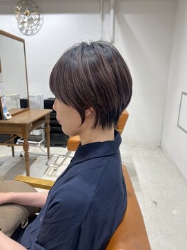 ネイロ 錦糸町(NeiRo) 魅力倍増カールセミディシアーカラーダークアッシュショートヘア